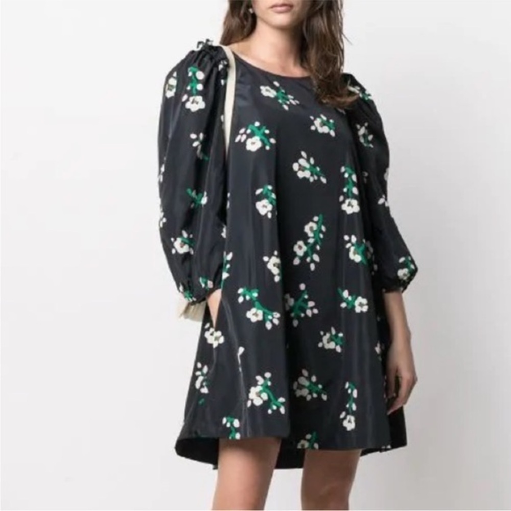 NWT ESSENTIEL ANTWERP Zirror Floral Mini Dress size 2 US in Navy